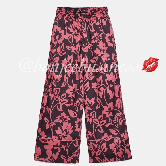 ZARA BNWT Pajama Style Lounge Wear 2pc Coord Set - Picture 12 of 13